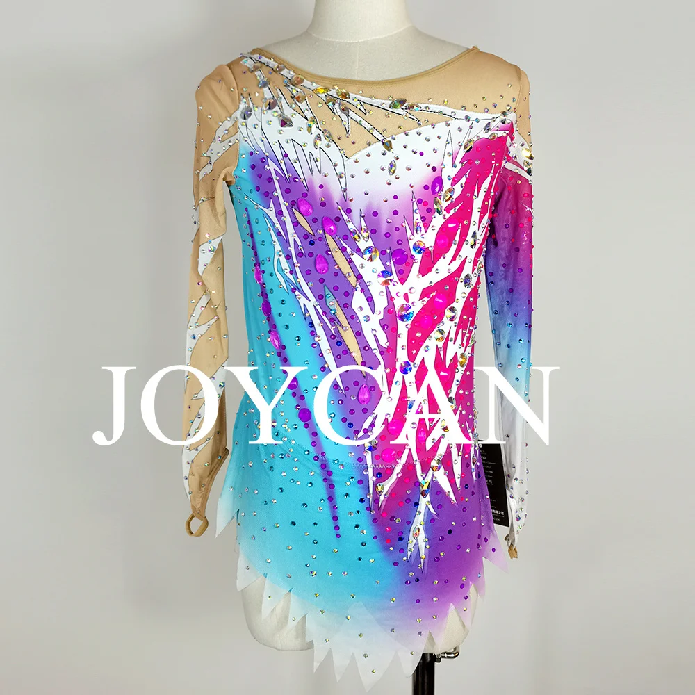 JoyCan Rhthmic Gymnastics Leotards Girls Women Spandex Elegant Dance Wear for Competition