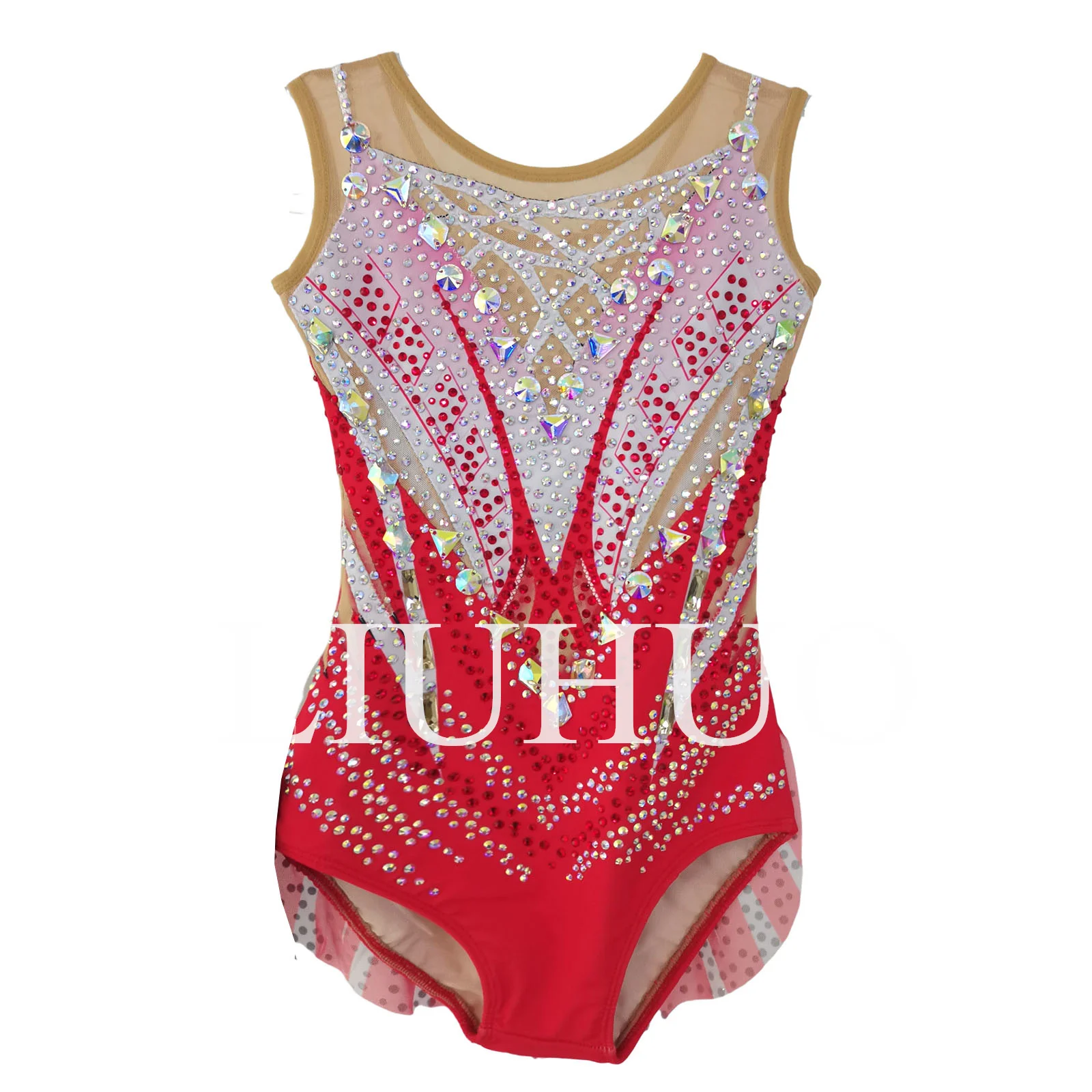 JoyCan Rhthmic Gymnastics Leotards Girls Women Spandex Elegant Dance Wear for Competition