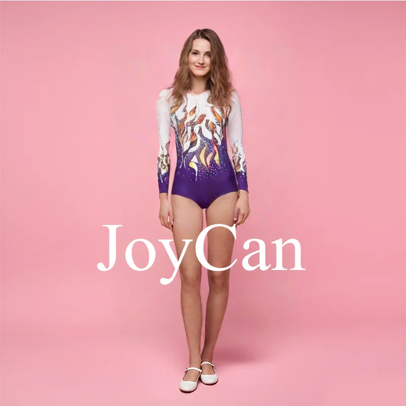 JoyCan Aerobic Exercise Gymnastics Performance Costumes Ballet Dancing Leotard For Girls Kids High Quality