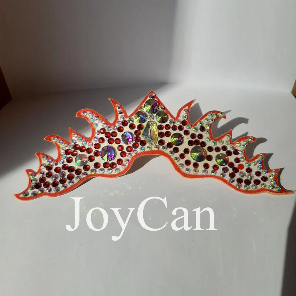 JoyCan Rhythmic Gymnastic Hair Accessory Bun Hairpiece Rhythmic Gymnastic Crown Skating Hair Bun Dance Bun Accessories