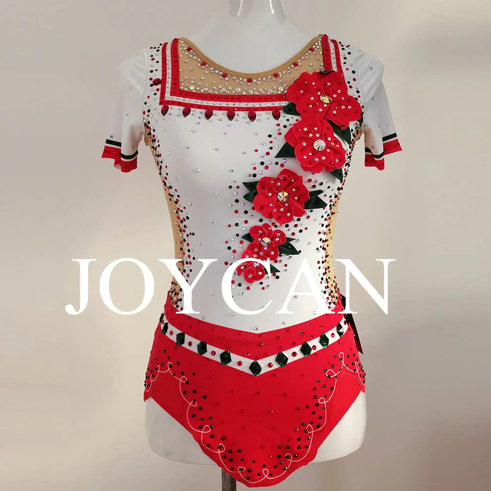 JoyCan Rhthmic Gymnastics Leotards Girls Women Spandex Elegant Dance Wear for Competition