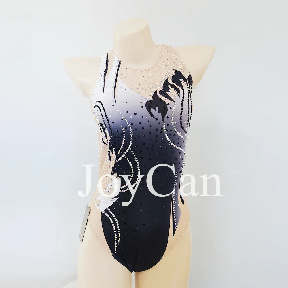 JoyCan Swimming suits Girls Women Black Synchronized Swimming Wear for Competitiion