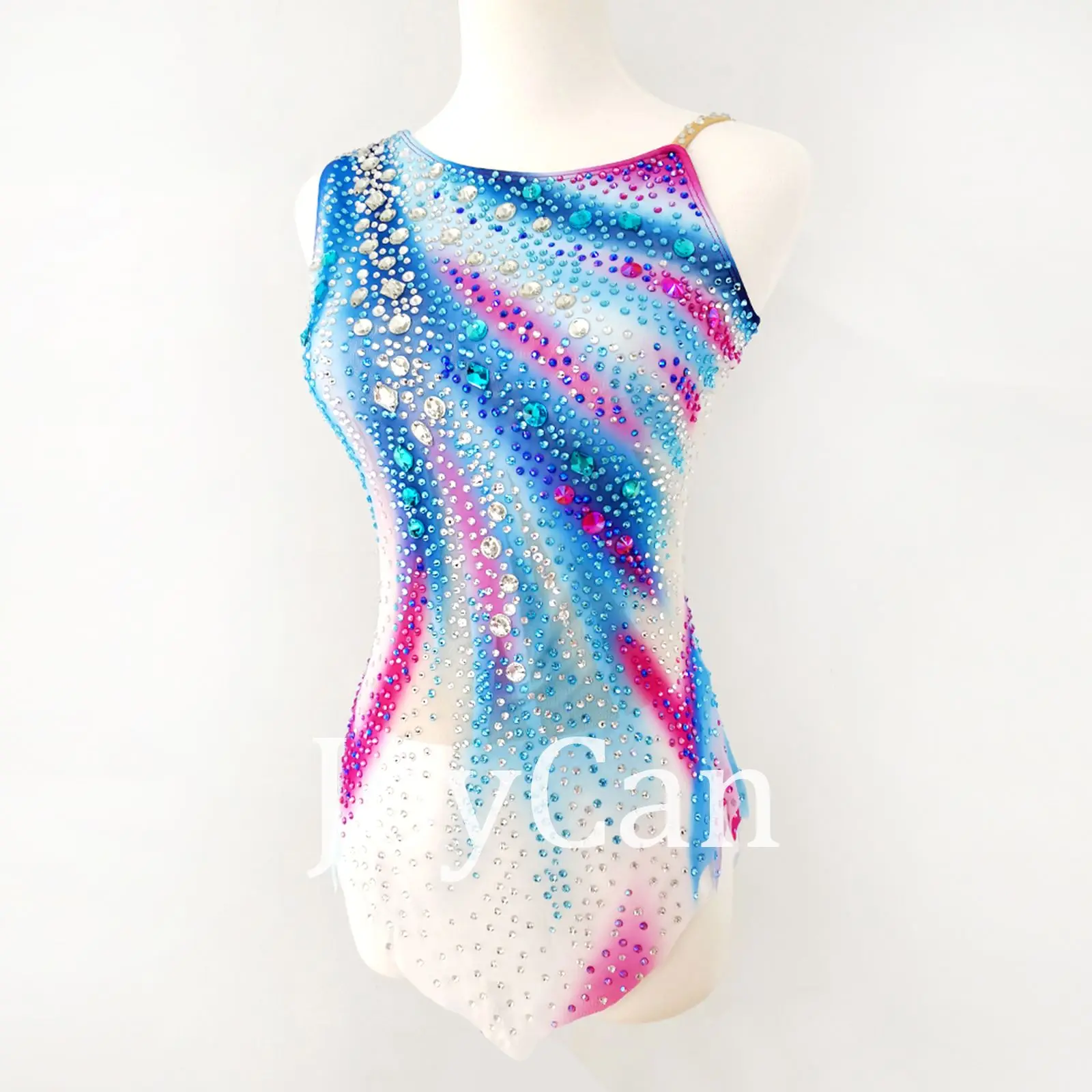 Handmade Rhthmic Gymnastics Leotards Girls Women Blue Pink Elegant Dance Wear Acrobatics Gymnastics Suits