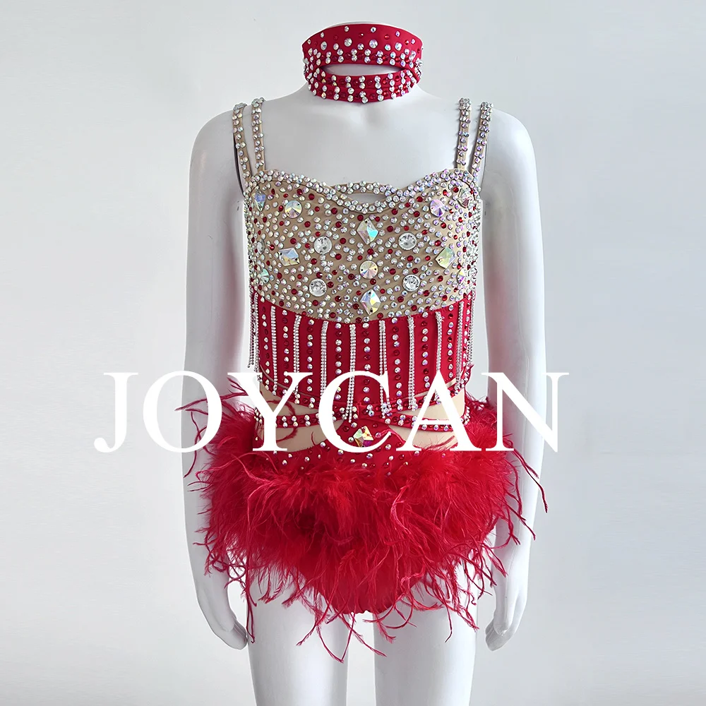 JoyCan Lyrical Dance Dress Jazz Dance Costume Pole Dancing Clothes Girl Performance Training