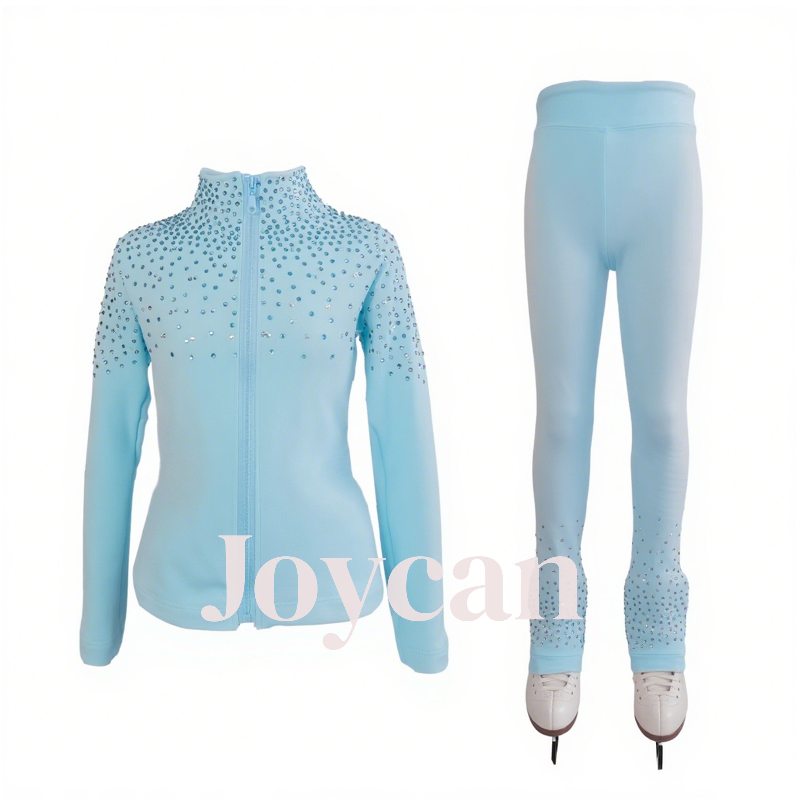 JoyCan Ice Figure Skating Clothes Training Suit Girls Training Practice Fleece  Customized JST26