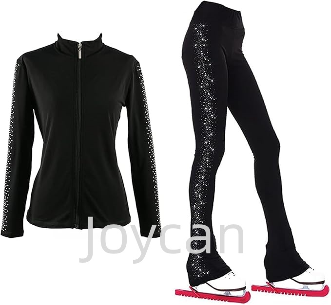 JoyCan Ice Figure  Skating Clothes Girls Training Practice Fleece  Customized JST24