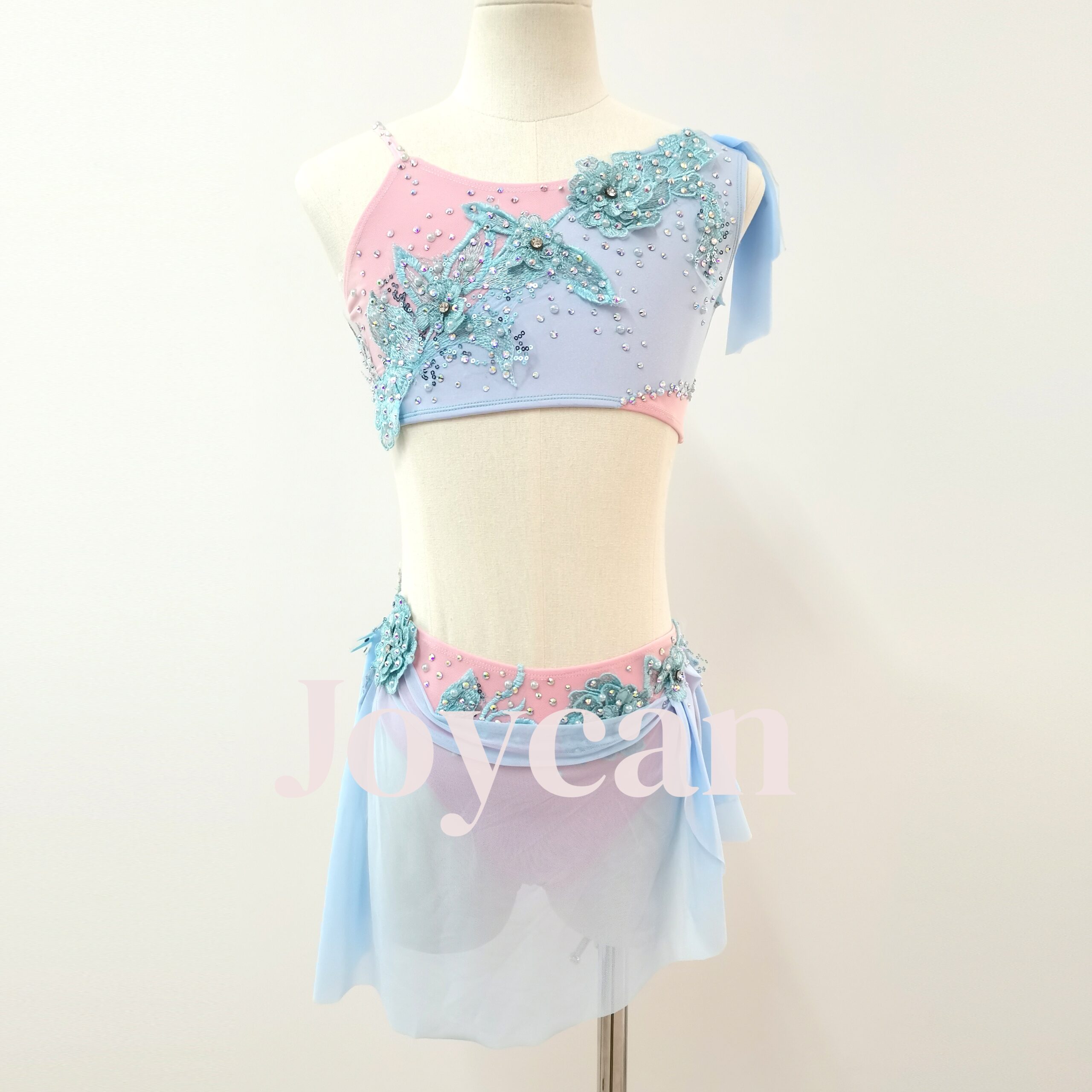 JoyCan Lycial Dance Dress Girl's Diamond Elegant JLY113